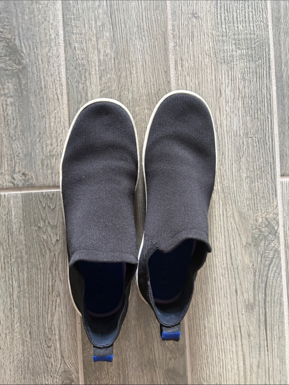 Rothy’s Women’s Slip-On Knit Shoes in Charcoal